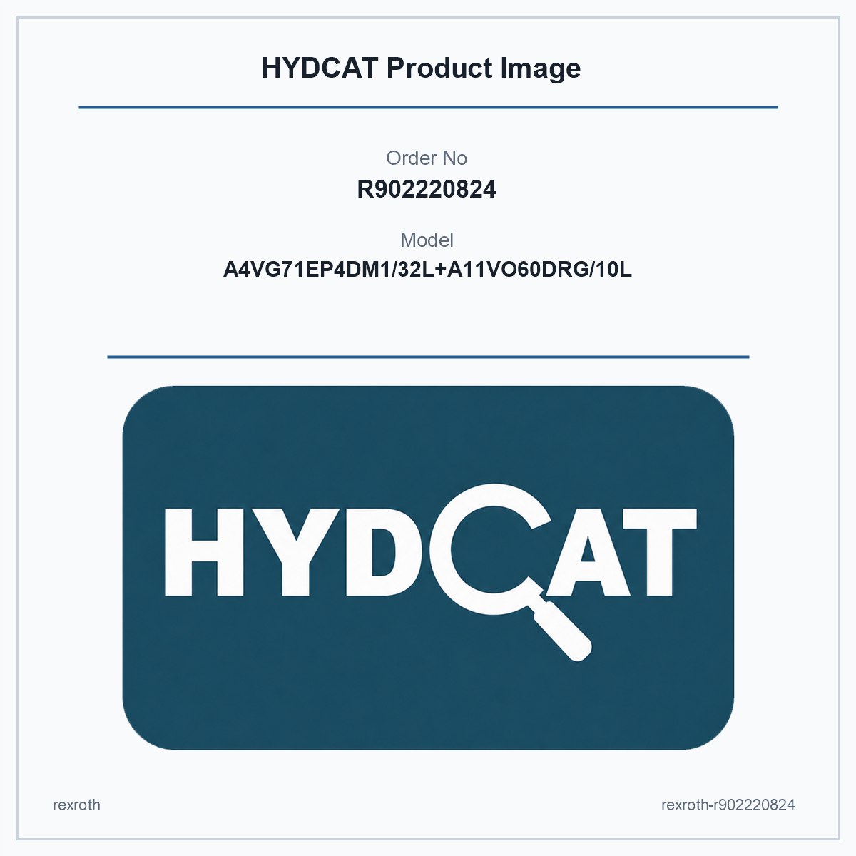 Rexroth R902220824, model A4VG71EP4DM1/32L+A11VO60DRG/10L